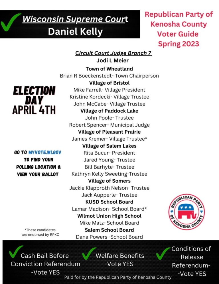 Kenosha County Conservative Candidates