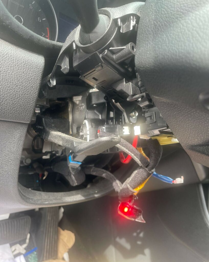 Damaged ignition from Milwaukee Kia Boyz